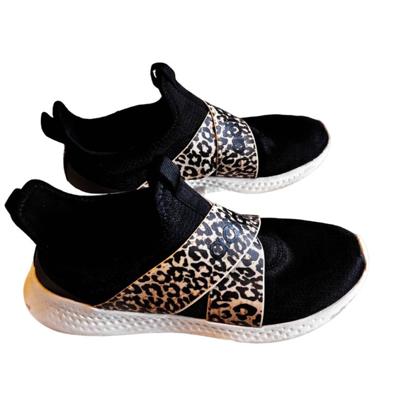 Adidas Puremotion Adapt Running Shoe - Black with Leopard Print | EUC | Sz 8 - Picture 4 of 6